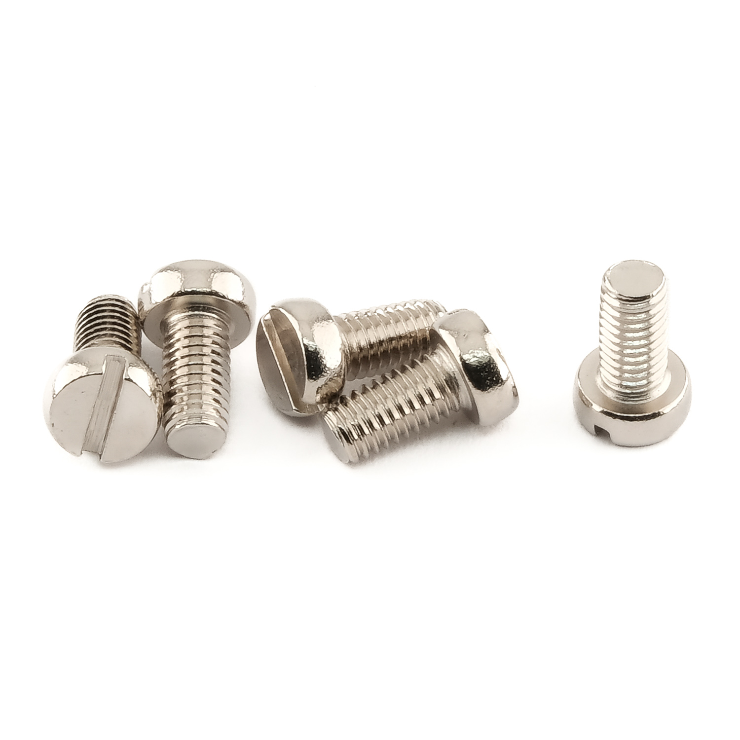 DIN 84 Messing M 3 x 10 vernickelt Ms Ni VE=20