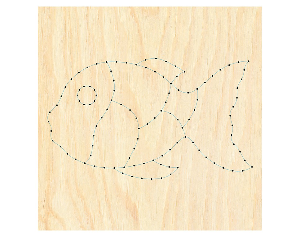 M-NB4 - Nagelbild Fisch