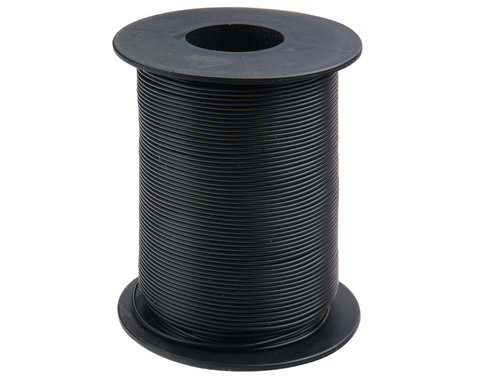 125-S50-1 - Kupferschaltlitze 0,25 mm² / 50m auf Spule schwarz