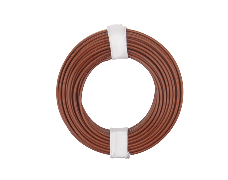 150-018 - Kupferschalt Litze  0,50 mm² / 10 m / braun