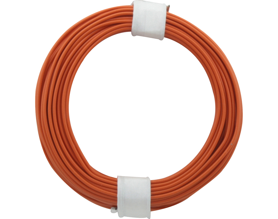 118-7 - Kupferschalt Litze 0,14 mm² / 10 m / orange
