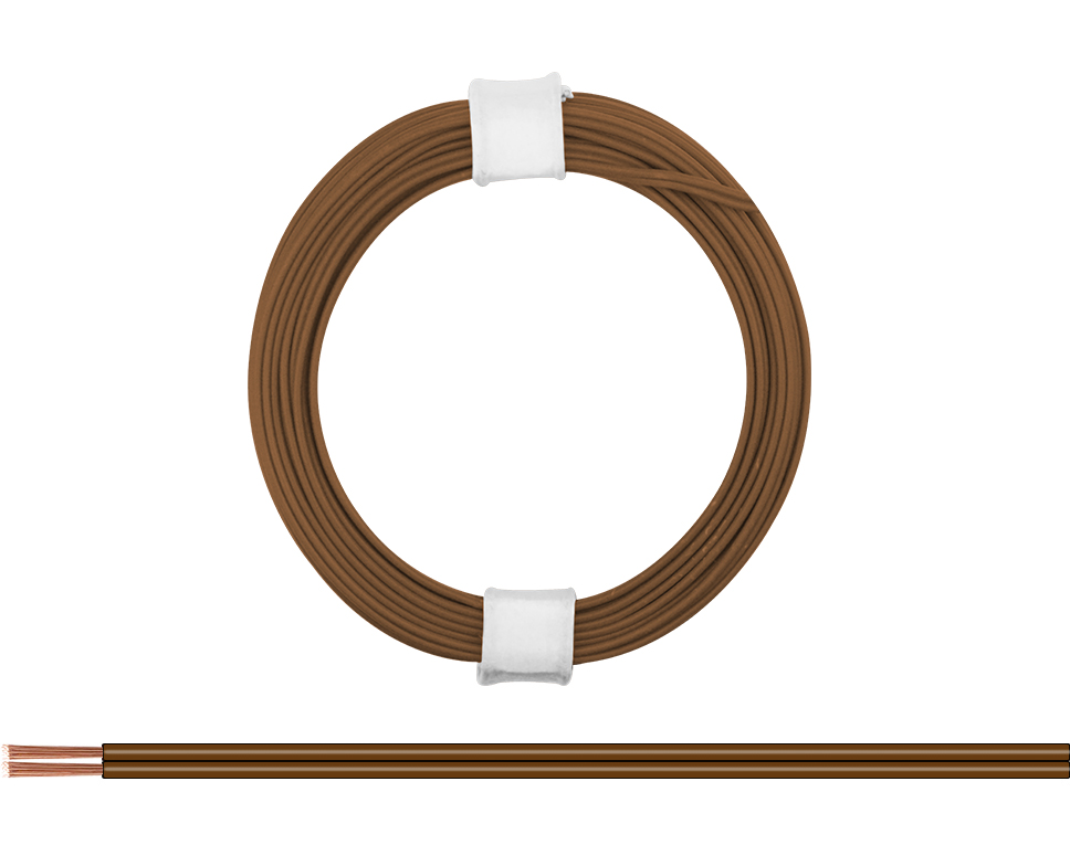114-88 - Zwillingslitze 0,08 mm² / 5 m braun-braun