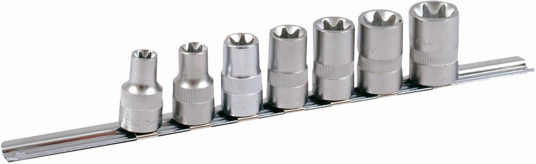 Projahn - 1/2" Stecknuss Satz auf Schiene 7tlg E12 - E24 - 1 Stück
