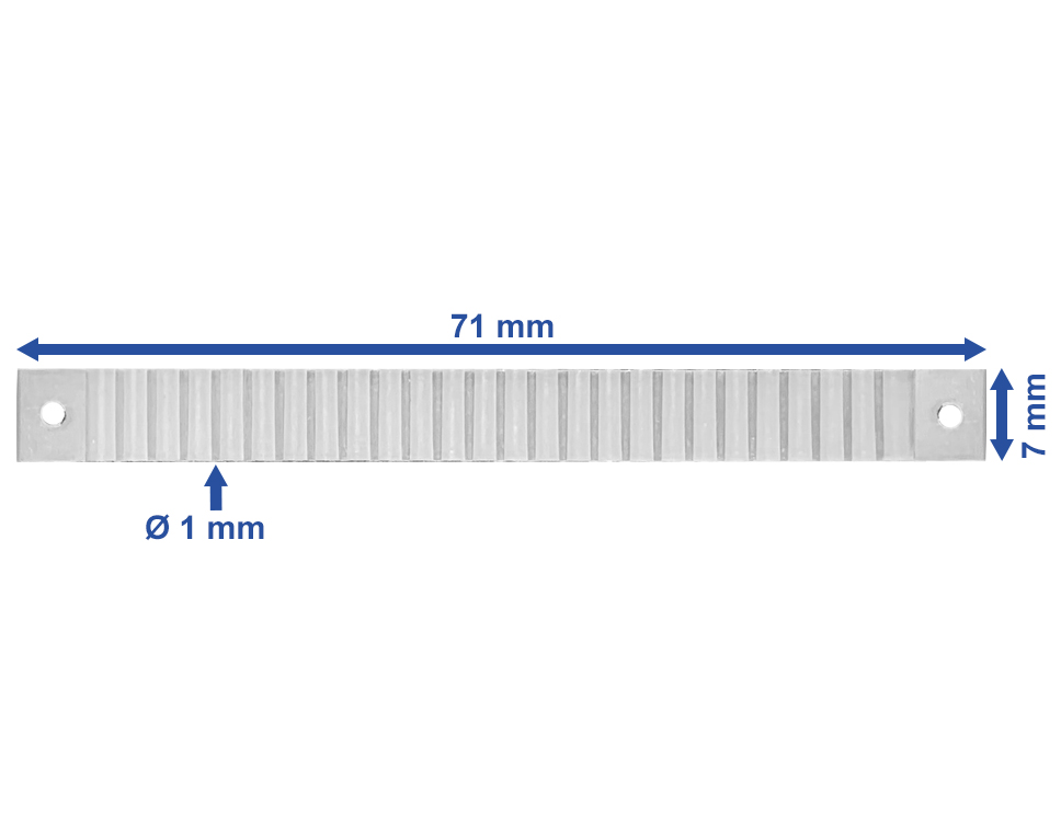 118-25 - Litzenhalter mit 25 Klemmen (Packung mit 5 Stück)
