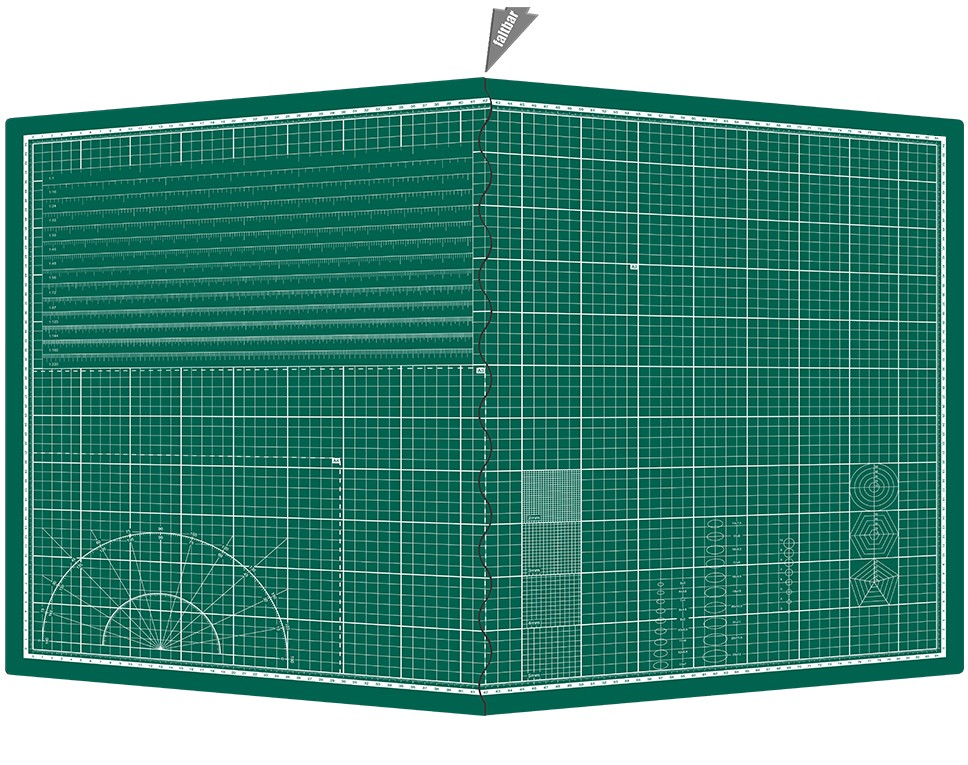 MS-A1 - Selbstheilende Schneidematte A1 (900 x 600 x 1,9 mm) faltbar