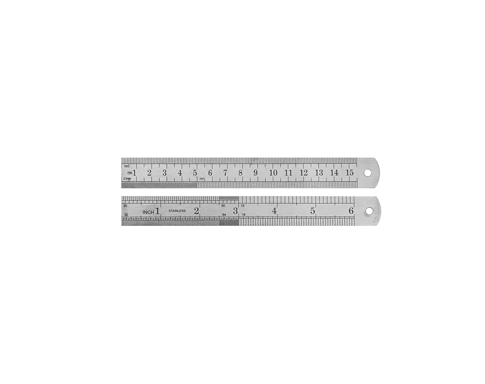 MLS15 - Stahl-Lineal 150 mm