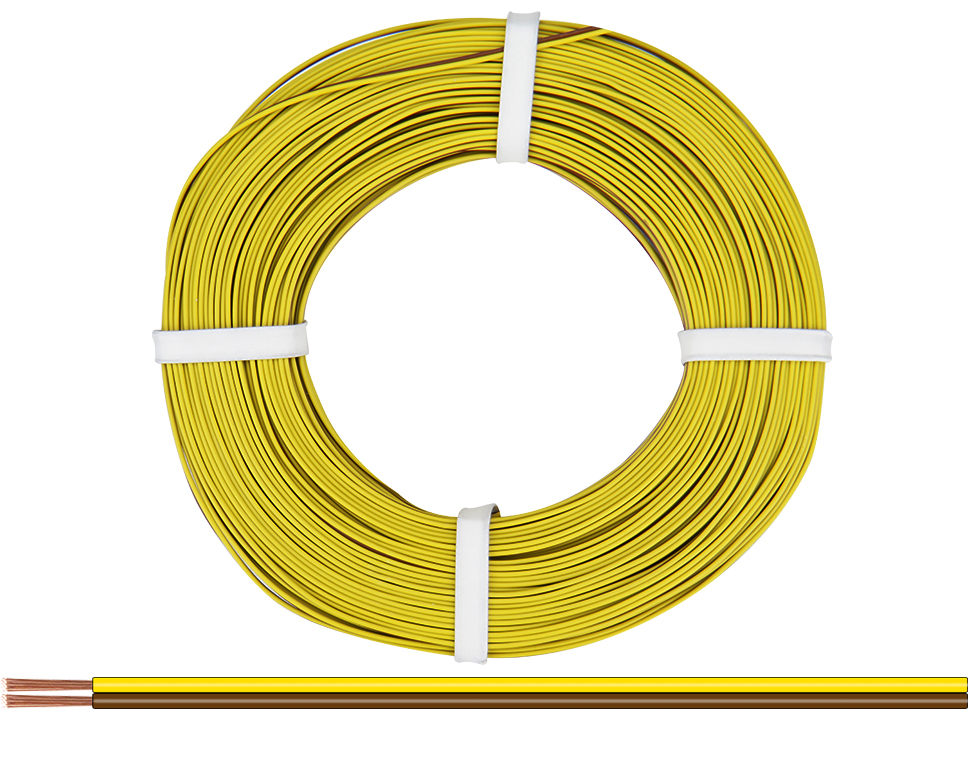 218-380 - Zwillingslitze 0,14 mm² / 50 m gelb-braun