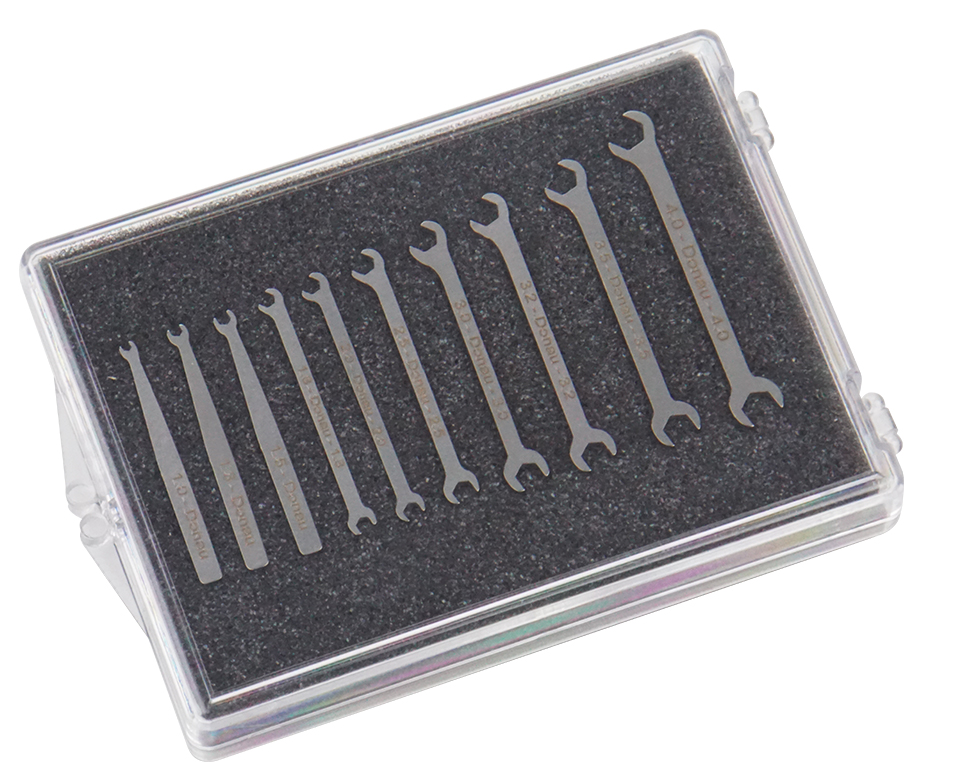 980-SET - Micro-Maulschlüssel-Set 10-tlg. 1-4 mm