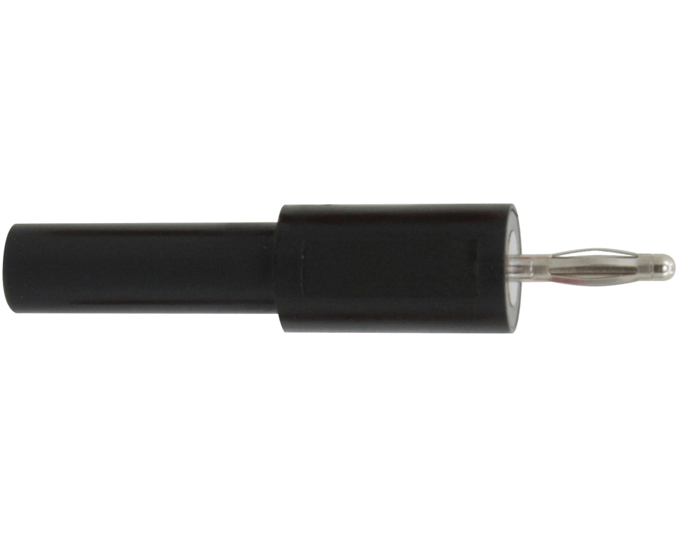 201 - Adapter Stecker 2 mm - Buchse 4 mm schwarz