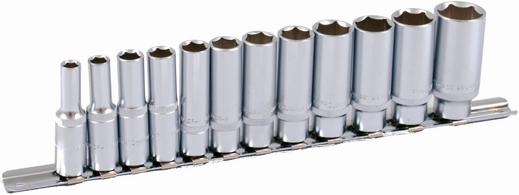 Projahn - 3/8" Stecknuss Satz auf Schiene 12tlg tiefe Nuesse - 1 Stück