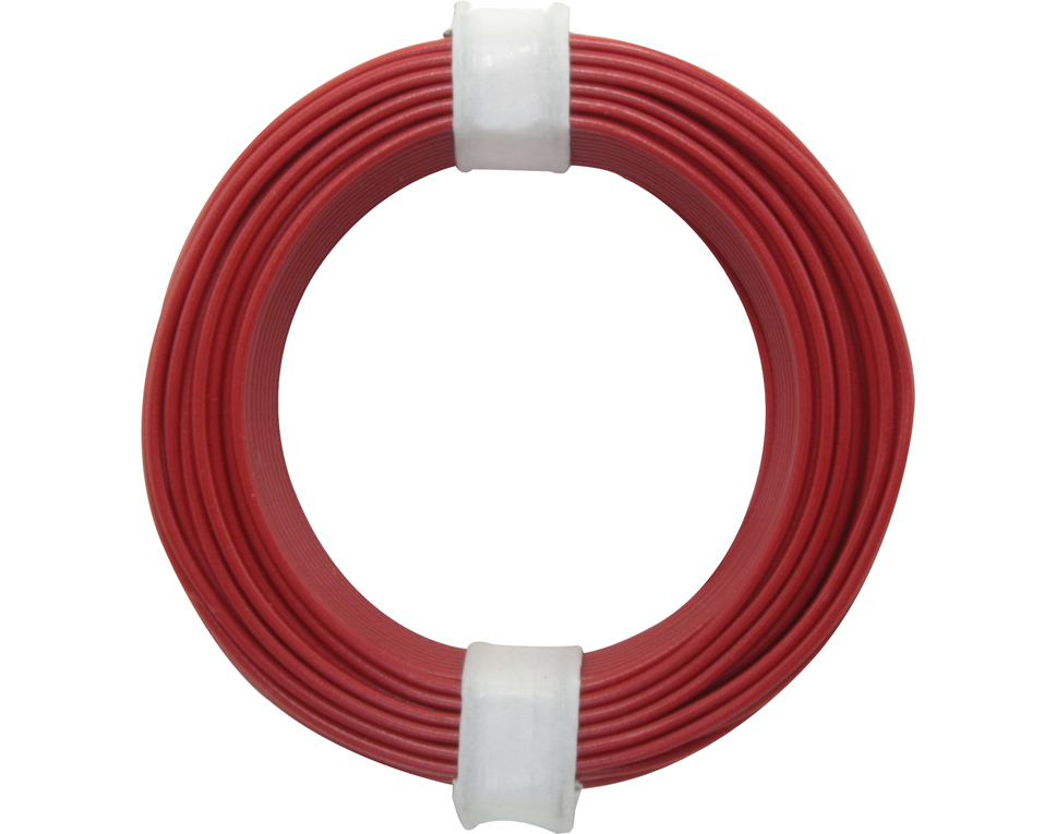 105-0 - Kupferschalt Draht 0,5 mm / 10 m rot