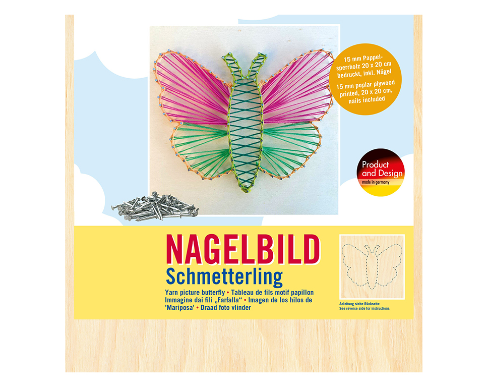 M-NB1 - Nagelbild Schmetterling