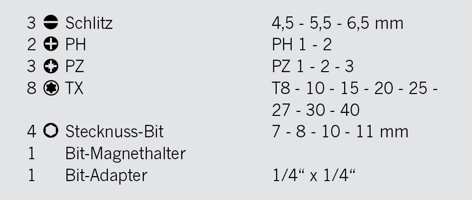 Projahn - 1/4" Allround Bit Box 22tlg - 1 Stück