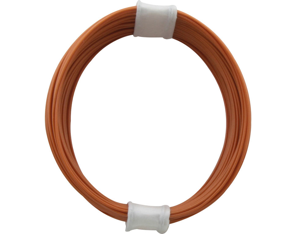 110-7 - Kupferschalt Litze 0,04 mm² / 10 m orange