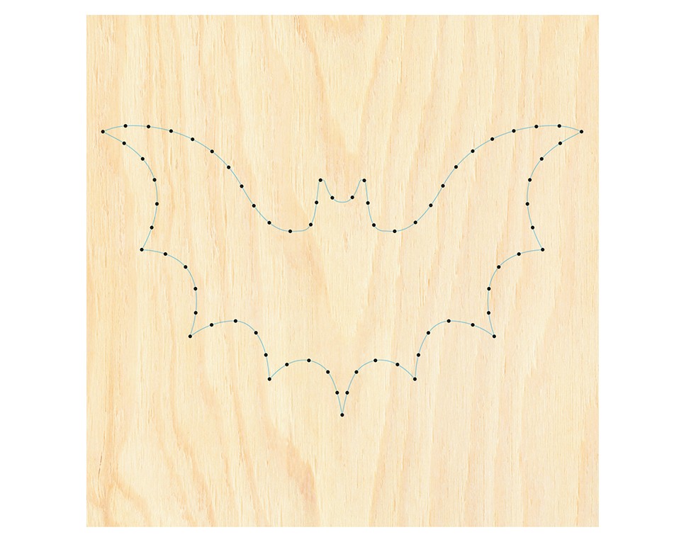 M-NB5 - Nagelbild Fledermaus