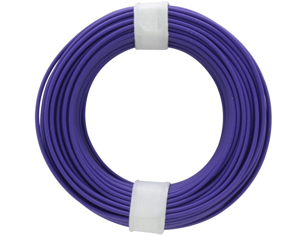 118-6 - Kupferschalt Litze  0,14 mm² / 10 m / violett
