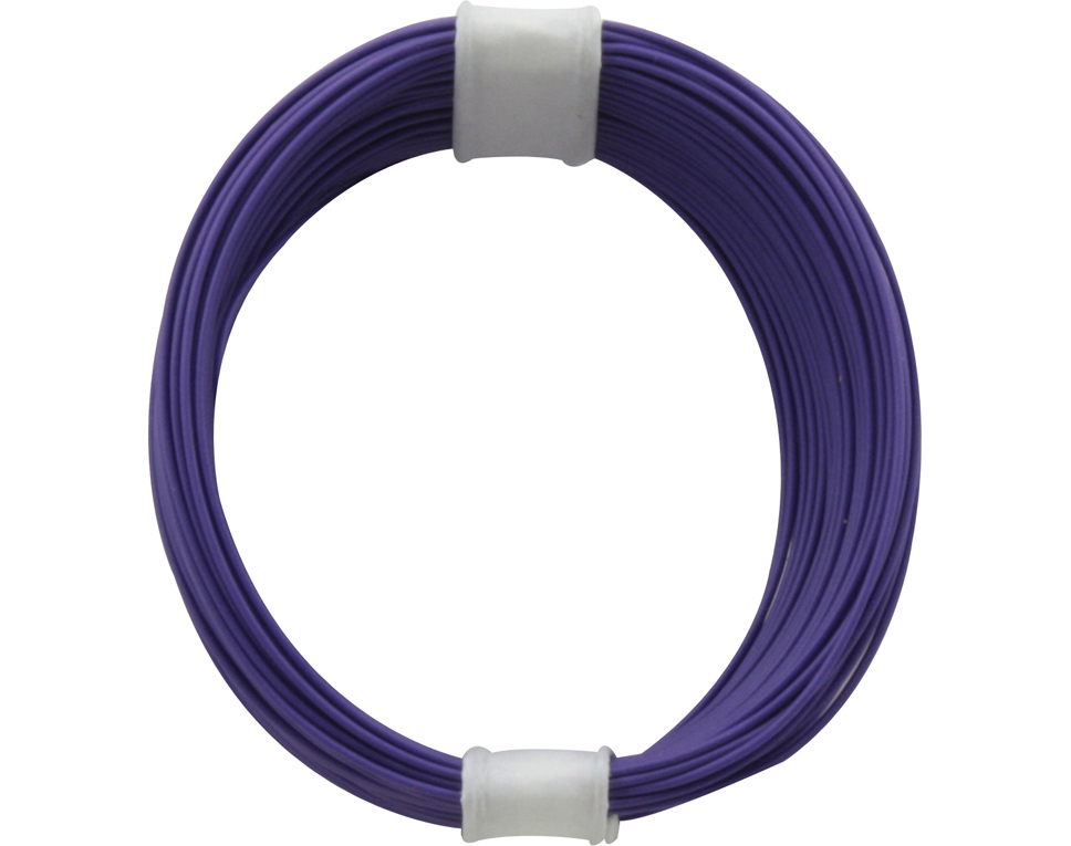 110-6 - Kupferschalt Litze 0,04 mm² / 10 m violett