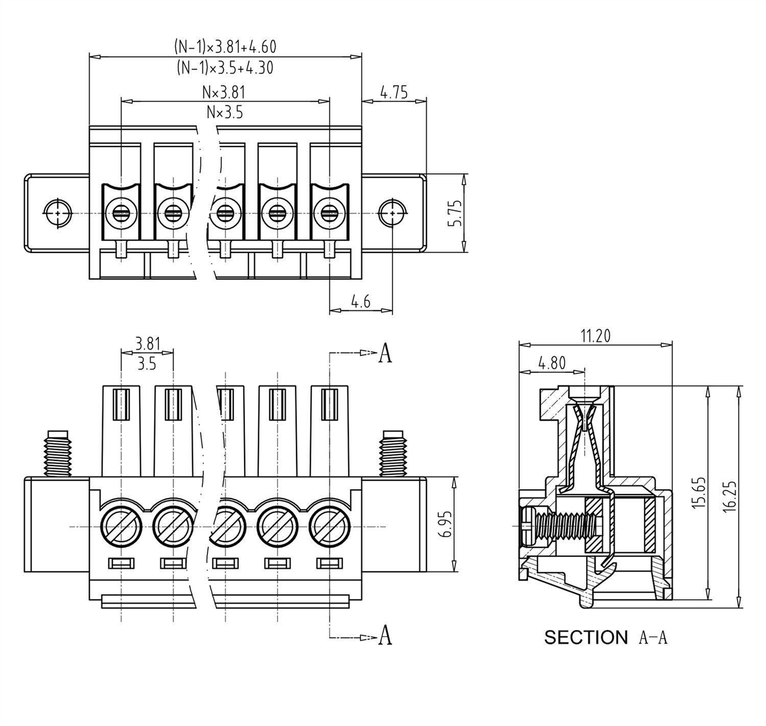 H381-12 - Steckverbinder 12-polig 0,08 - 1,5 mm²