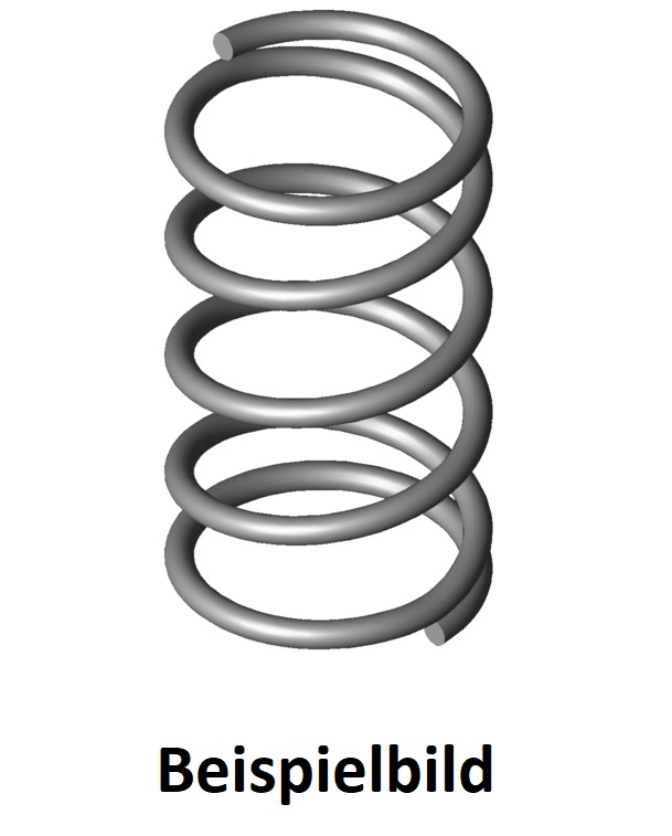 Druckfeder - Edelstahl - 4 x 24 x 33,5mm