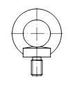 DIN 580 C15E M 6 galv. verzinkt gal Zn VE=25 Stück