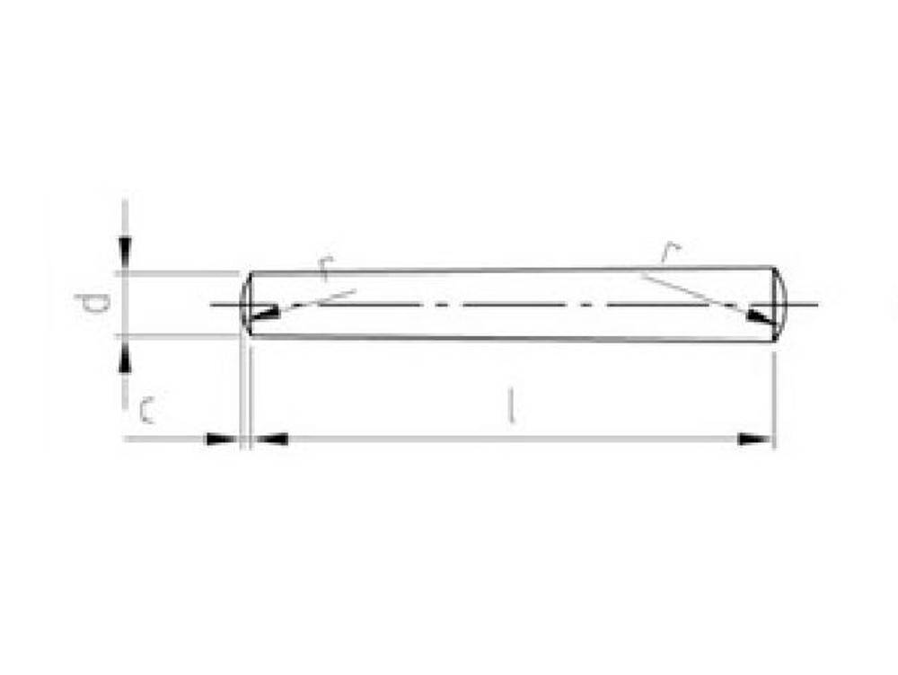 Kegelstifte 6 x 80mm VE=50