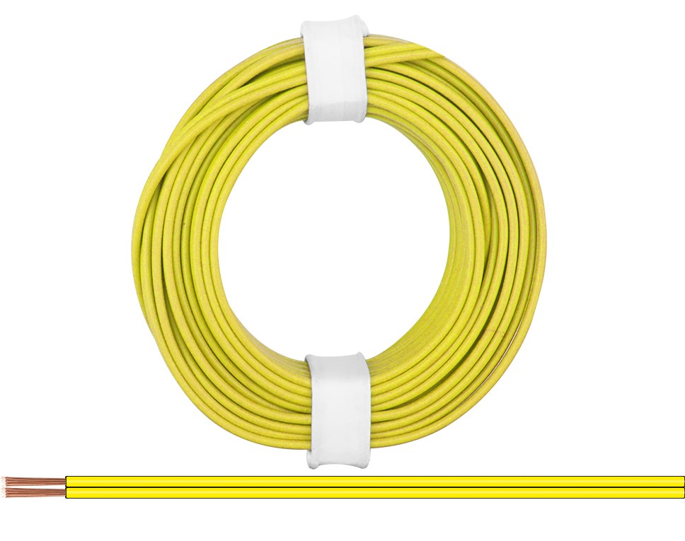 218-33 - Zwillingslitze 0,14 mm² / 5 m gelb-gelb
