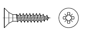 Spanplattenschrauben 3 x 10mm VE=1000