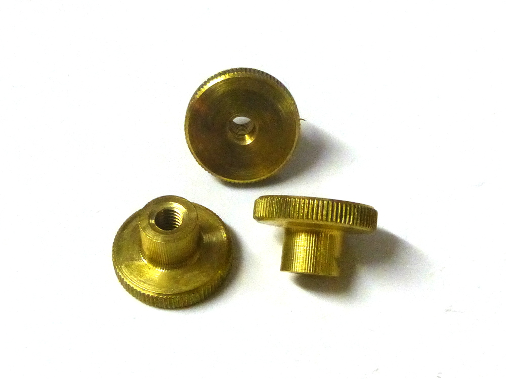 Rändelmuttern DIN 466 Messing M 10 Ms VE= 10Stück