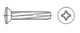 Gew.-Schneidschrauben 5 x 20mm VE=500