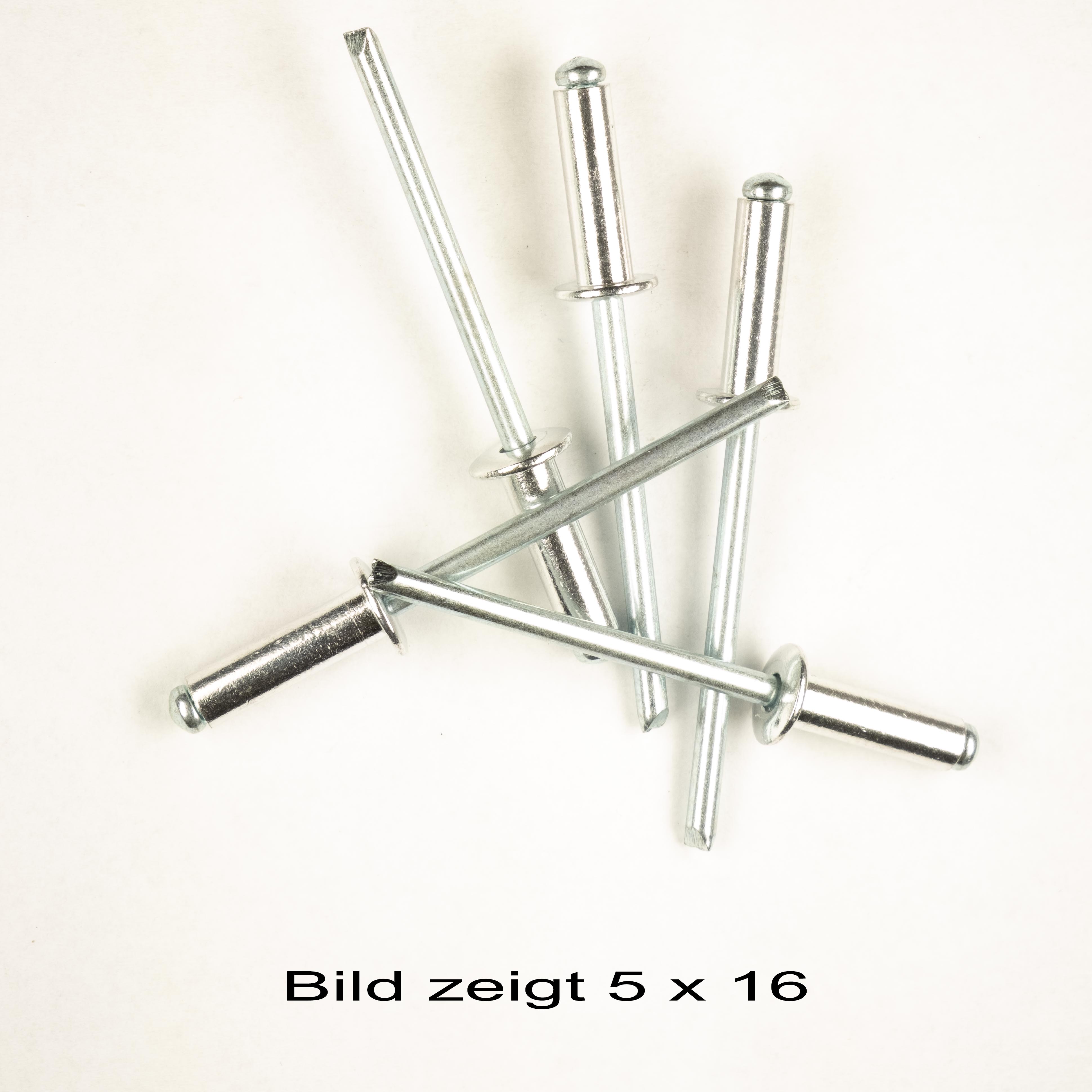 Offene Blindniete 5 x 50mm VE=100