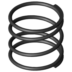 Druckfeder - Federstahl - 0,8 x 12 x 11mm