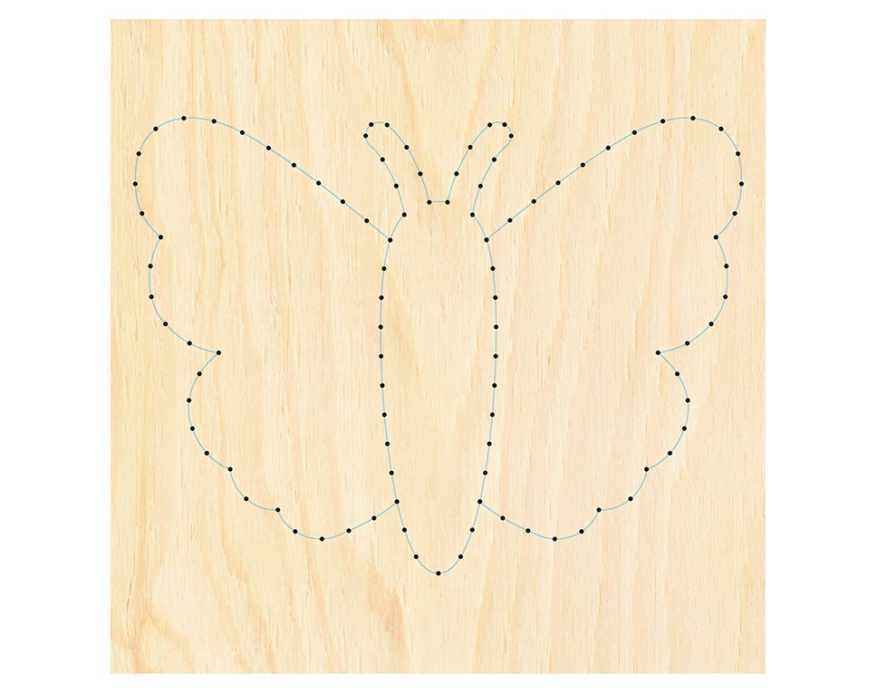 M-NB1 - Nagelbild Schmetterling