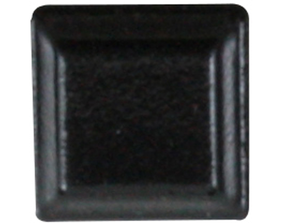 E12 - Gerätefüße schwarz, quadratisch, 12 mm (Packung mit 100 Stück)