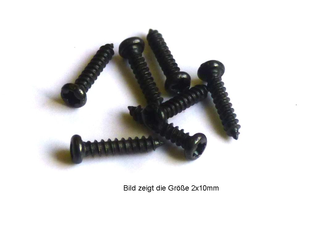 Blech-Holzschrauben mit Linsenkopf, 1,6 x 6 mm, VE=20 Stück