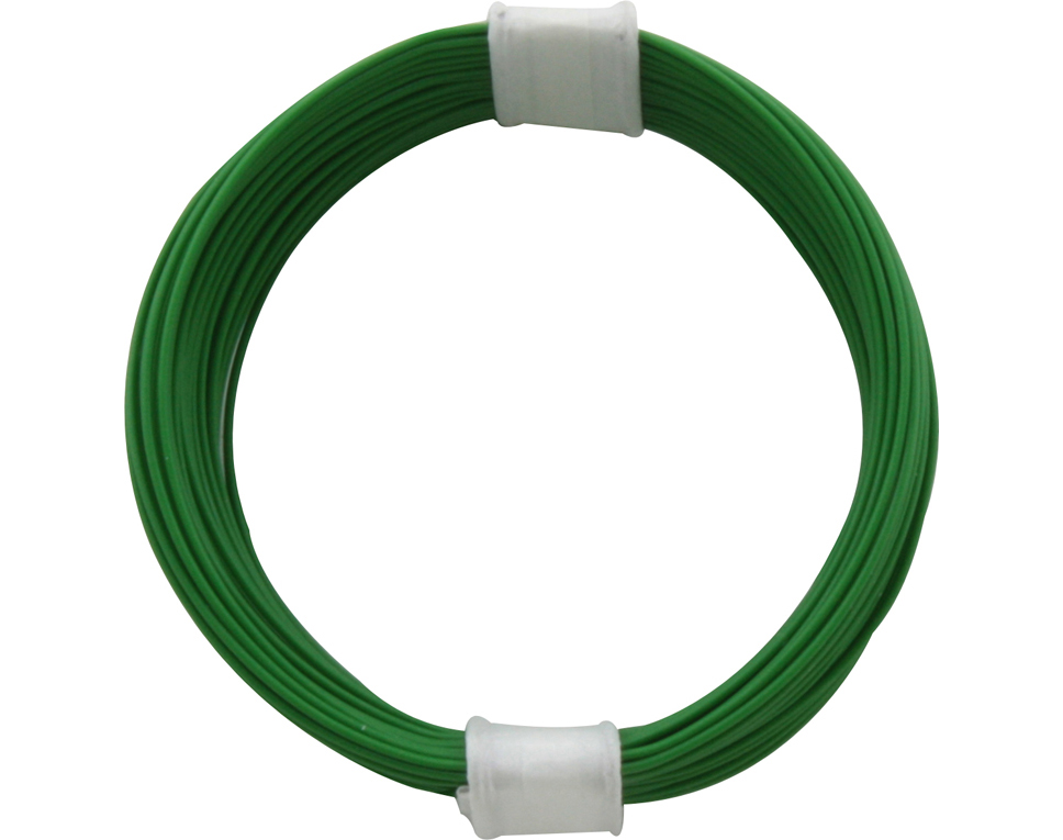 Kupferschalt Litze hochflexibel 0,04 mm² / 10 m grün