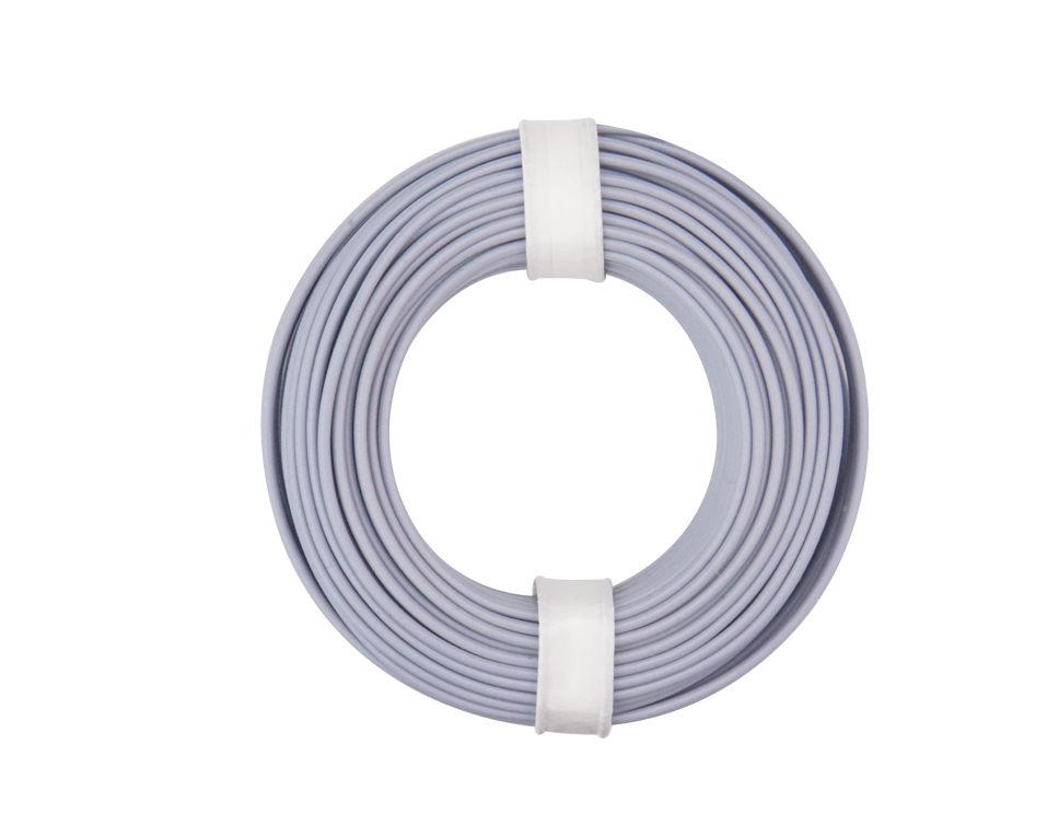 125-019 - Kupferschalt Litze  0,25 mm² / 10 m / grau