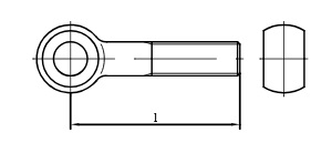 Augenschrauben DIN 444 A 4 BM 16 x 90 A 4 VE= 1Stück