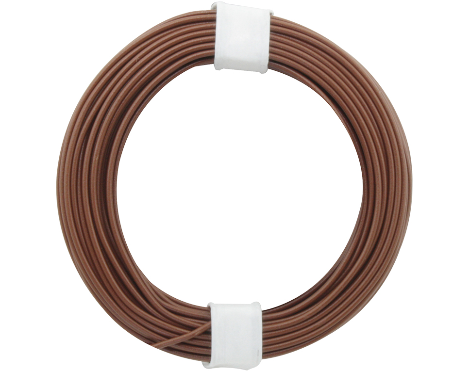 118-8 - Kupferschalt Litze  0,14 mm² / 10 m / braun