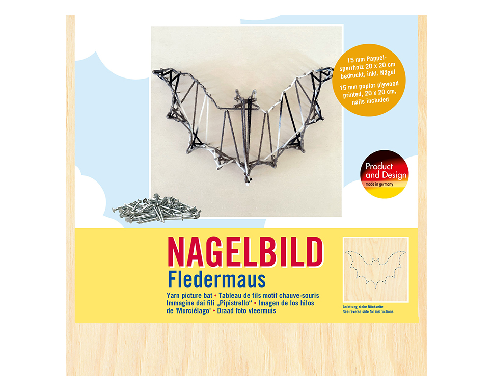 M-NB5 - Nagelbild Fledermaus