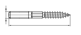 Stockschrauben M 6 x 50 VE=100